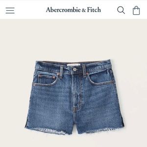 Abercrombie & Fitch Mom high rise denim shorts
